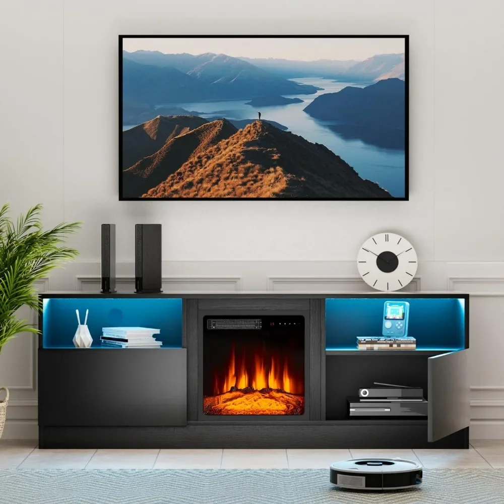 Fireplace TV Stand with 18