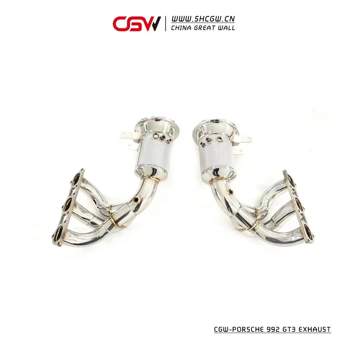 CGW New Product Exhaust Muffler Manifold Downpipe for  992 GT3 2021+