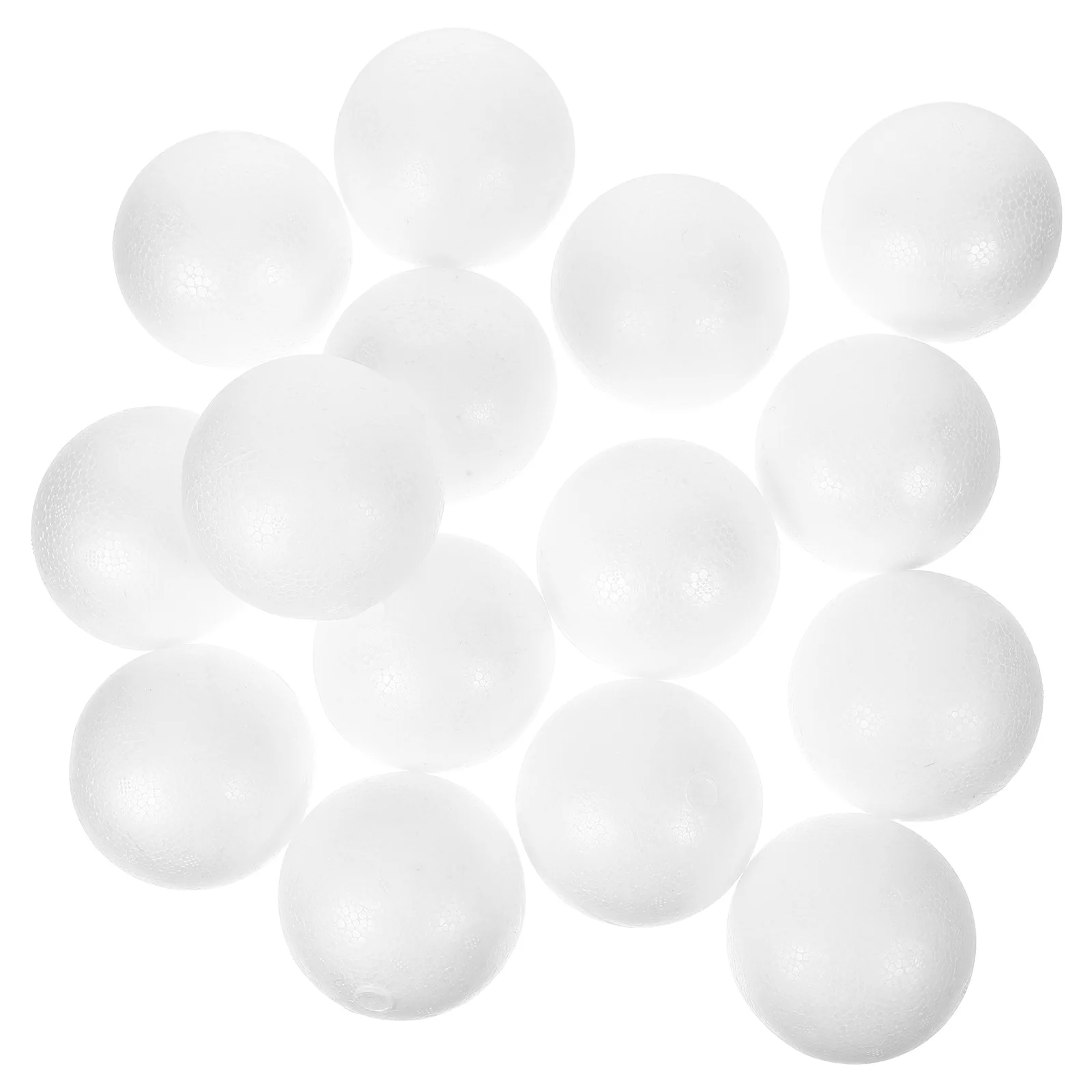 

15Pcs Solid White Polystyrene Foam Balls Round Craft Balls for Wedding Party Decoration Modeling DIY Craft Ball