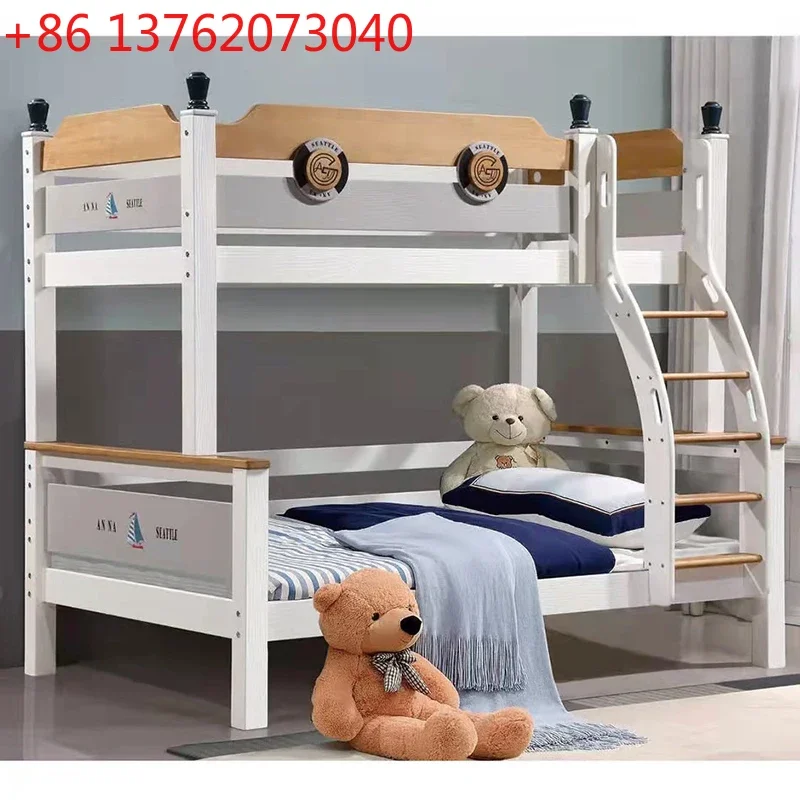 

Детская мебель для спальни Sailing Design: двухъярусная кровать из дерева с лестницей