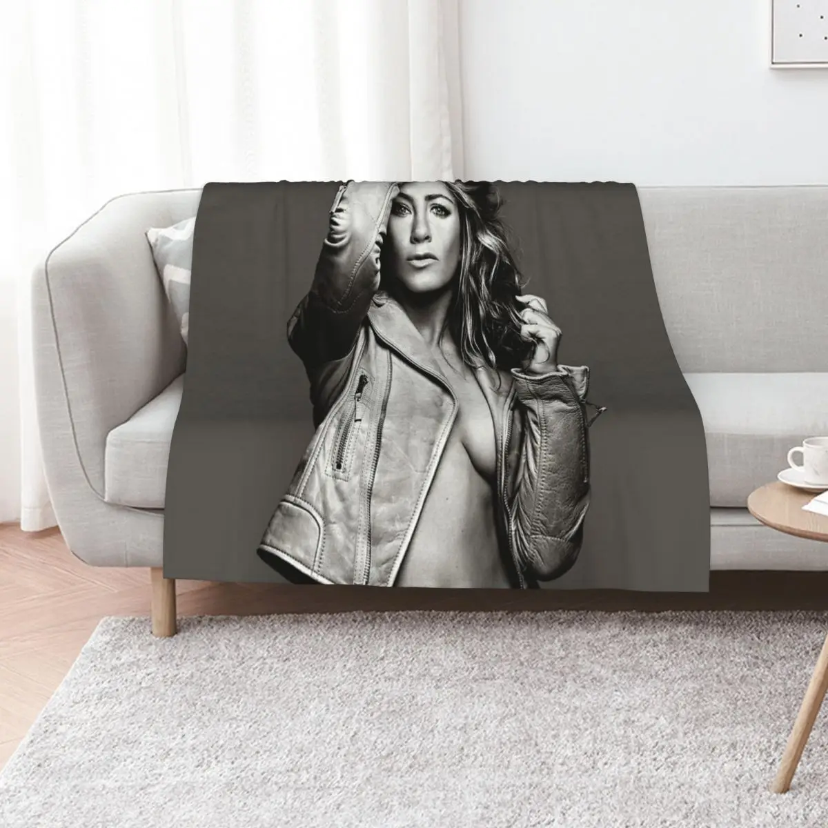 

Jennifer Aniston Throw Blanket Fuzzy Plush Throw Blanket for Sofa Chair