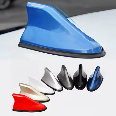 Car Antennas Shark Fin Auto Radio Signal Aerials Roof For Fiat Idea Suzuki Swift Cool Muff Lancia Ypsilon Car Antenna For Radio