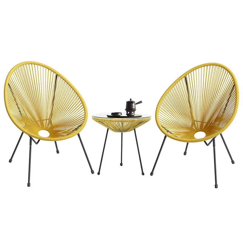 Outdoor furniture tables and chairs rattan chairs rattan sofa rocking chair lazy courtyard balcony three-piecerattan