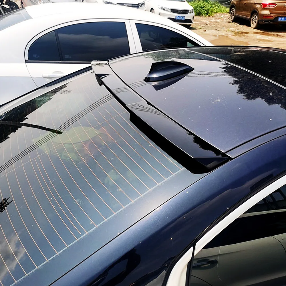 For 2019+ BMW 3 Series G20 G80 M3 320i 325i 330i Rear Window Roof Spoiler Wings Car Black Carbon Exterior Tuning Accessorie Part view 4