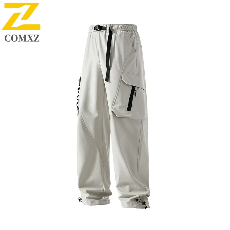 Branded Men's Cargo Pants 2025 New Autumn Retro Jogger Training Wide Leg Trousers Breathable Fashion Casual Collection Pants