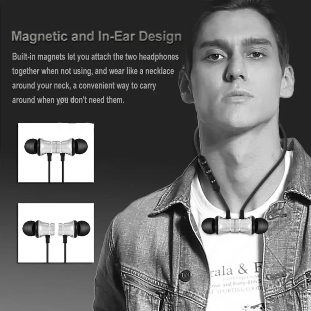 Magnetische Drahtlose Kopfhörer XT11 Bluetooth Neckband In-Ear Echte Drahtlose Stereo Sport Ohrhörer Kopfhörer Fone De Ouvido Für IPhone