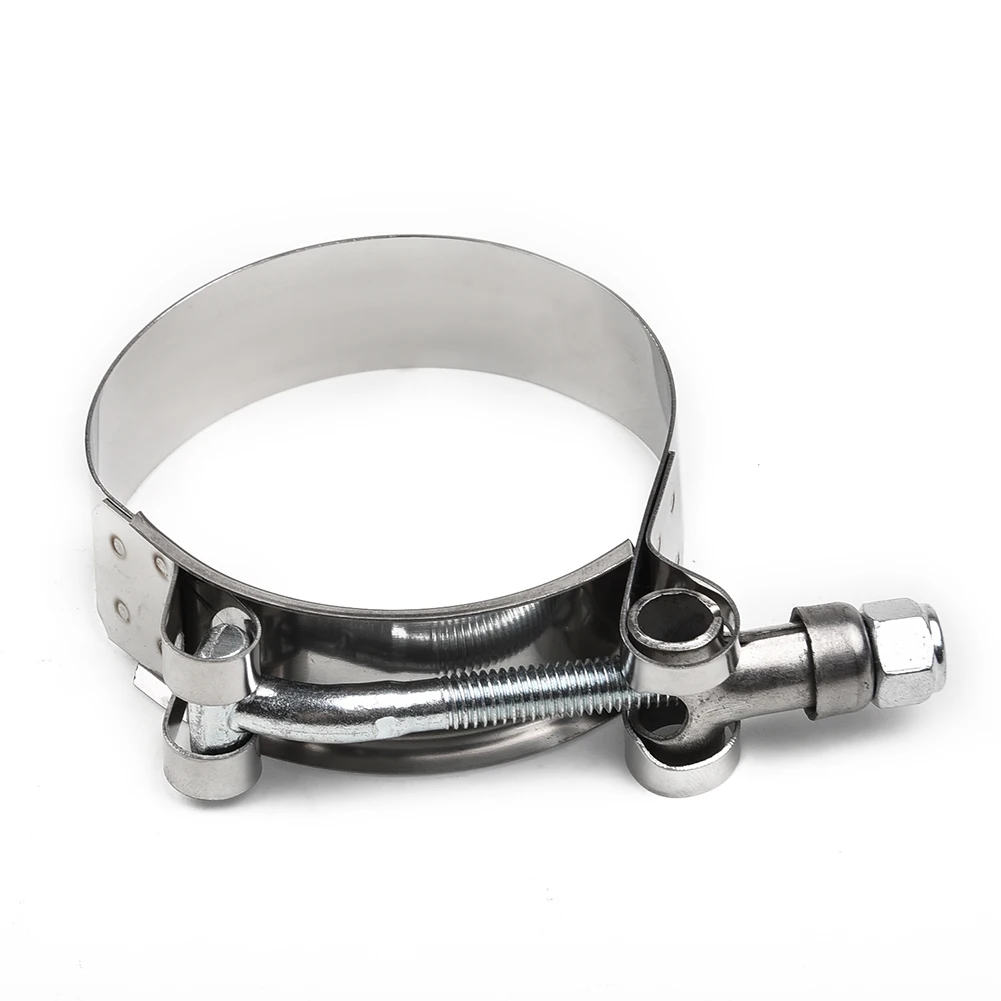 1PCS 2 Inch 51mm-61mm Motorcycle Universal Stainless Steel Exhaust Pipe Clamp