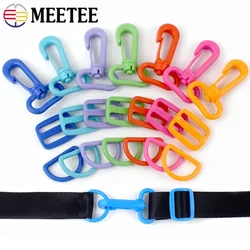 5/10Sets Backpack Buckle for Strap Plastic Bag Lobster Clasp D Ring Tri-Glide Slider Adjuster Hooks Webbing DIY Accessories