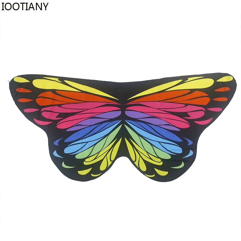 Косплей Хэллоуин Бабочка Косплей Аксессуары Для Взрослых Ослепительные Радужные Крылья Бабочки Подарки На День Рождения Сказочный Ангел Танцевальный Шо