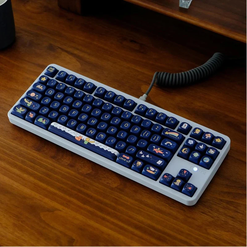 129 Key Prince PBT Keycap MOA Profile Dye Sublimation Keycap For Gaming Mechanical Keyboard Keycap Cherry MX Switch MOA Key Caps