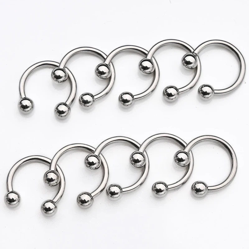 24Pc/set Surgical Steel Eyebrow Lip Nose Hoop Nostril Ear Tongue Piercing Set Piercings Ring Body Jewelry For Women Men Ear Stud