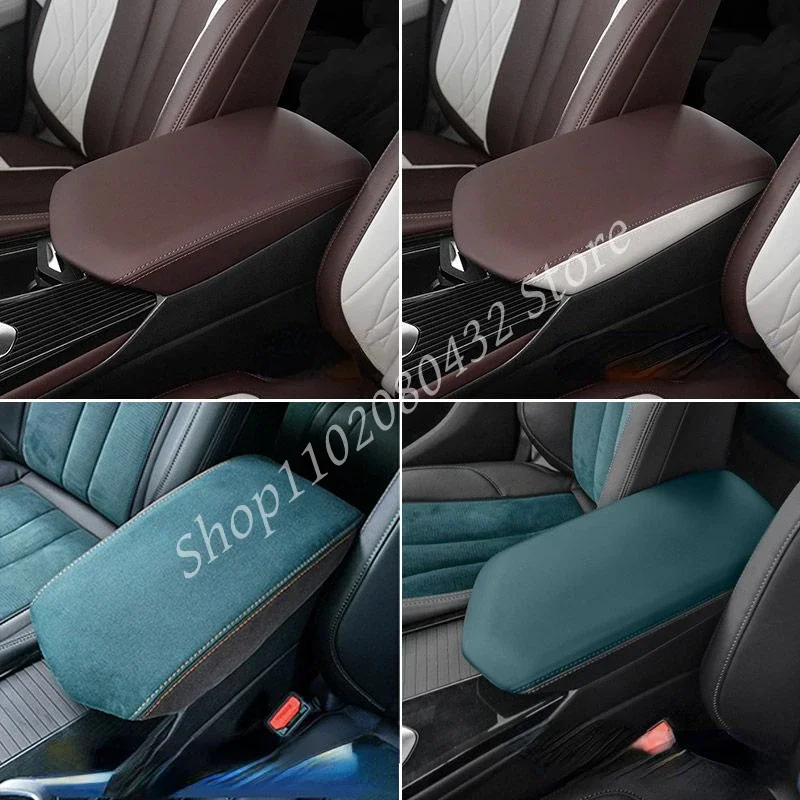 For Geely Monjaro KX11 Xingyue L 2022-2024 Car Styling Interior Armrest Anti-dirty Pad Cover PU Leather Auto Accessories For LHD