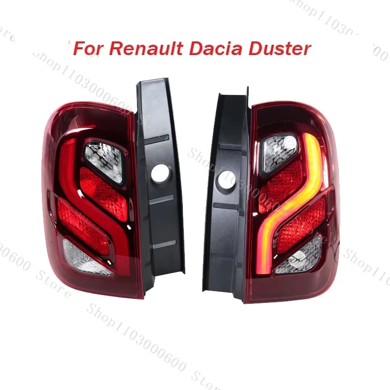 

Для Renault Dacia Duster 2014 2015-2017 задний фонарь без лампы указатель поворота, предупреждающие фары, задний фонарь, Стайлинг автомобиля