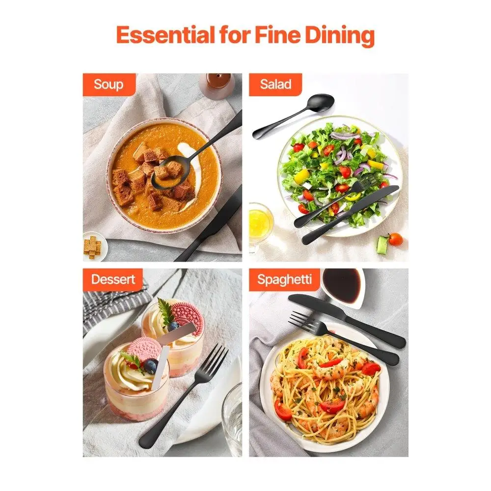 48Piece Stainless Steel Cutlery Set Flatware Utensil Kitchen for 8 People