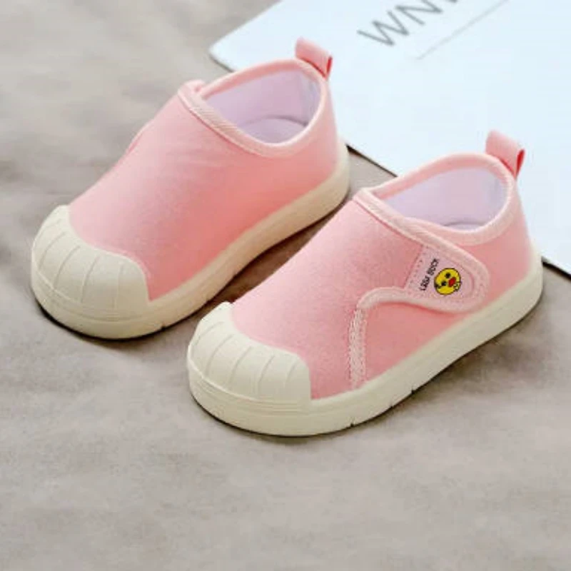 Children's Canvas Shoes Spring Autumn Baby Boys Girls Shoes Lightweight Anti-Slip Anti-Kick Running Game Sport Casual Sneakers