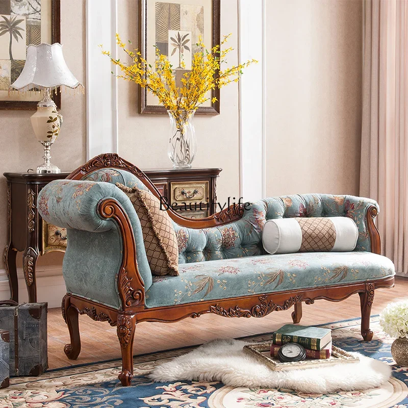 

FG17-*American solid wood princess living room recliner single sofa bedroom leisure chair