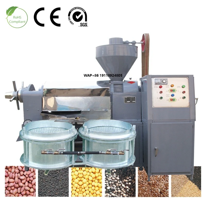 Commercial Oil Press Machine Extractor Black Seeds Peanut Rapeseed Oil Press Automatic High Quality Cooking Oil Making Machine