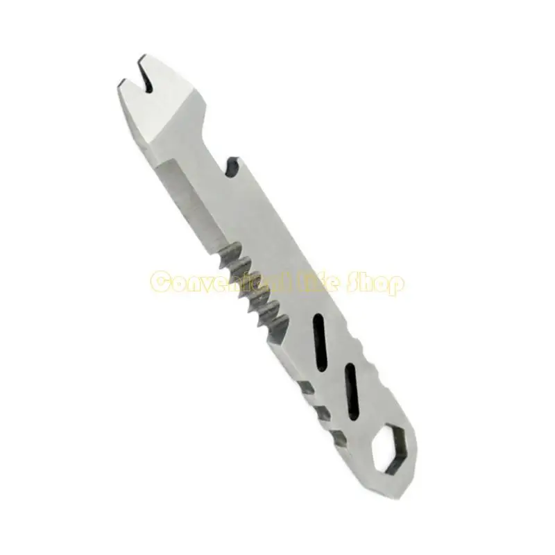 

L1EE Steel Survival Scraper Starter Multitool Wrench For Outdoor Camping Hiking Emergency Situation And Wildernesses