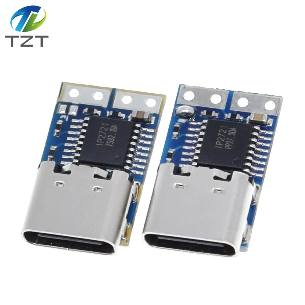 Type-C PD decoy module PD2.0 PD3.0 to DC DC trigger extension cable QC4 charger 9V 12V 15V 20V Fast Quick Charger Circuit Board image 4