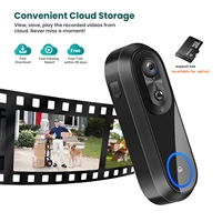 5G 2.4G WiFi Video Doorbell 1080P Wireless Bell Tuya APP Smart Intercom Camera IP65 Waterproof Ring Bell with 7000mAh Battery 5