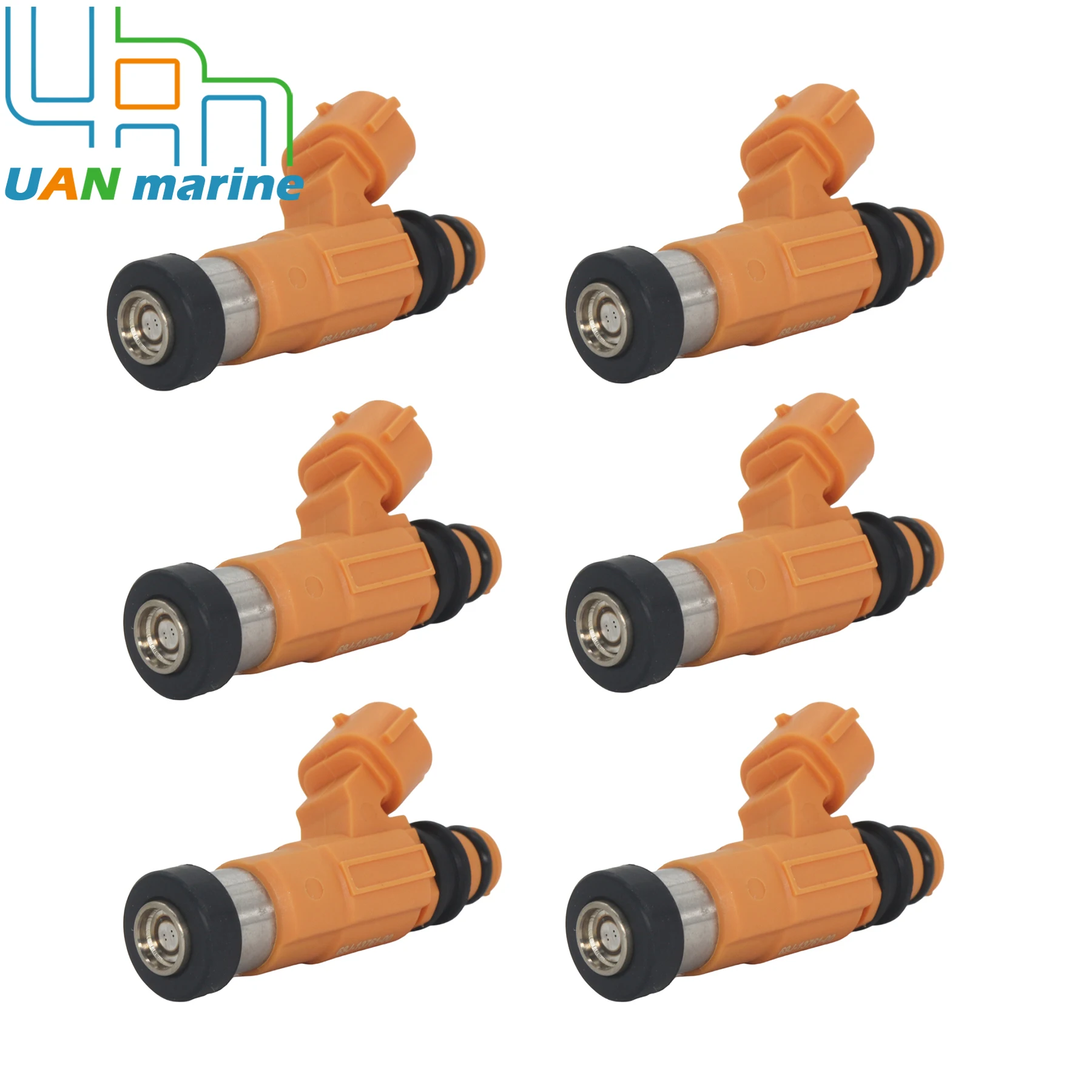 6 Pcs 69J-13761-00 Fuel Injector for Yamaha Mercury 4-Stroke F 200 225 HP EFI 2002 To 2012 Outboard Engine Models 888212 view 6