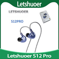 100% Original Letshuoer Shuoer S12 Pro Original Wired HIFI Best In Ear IEMs Quality Bass Magnetic Planar Driver 0.78mm 2pin S12P