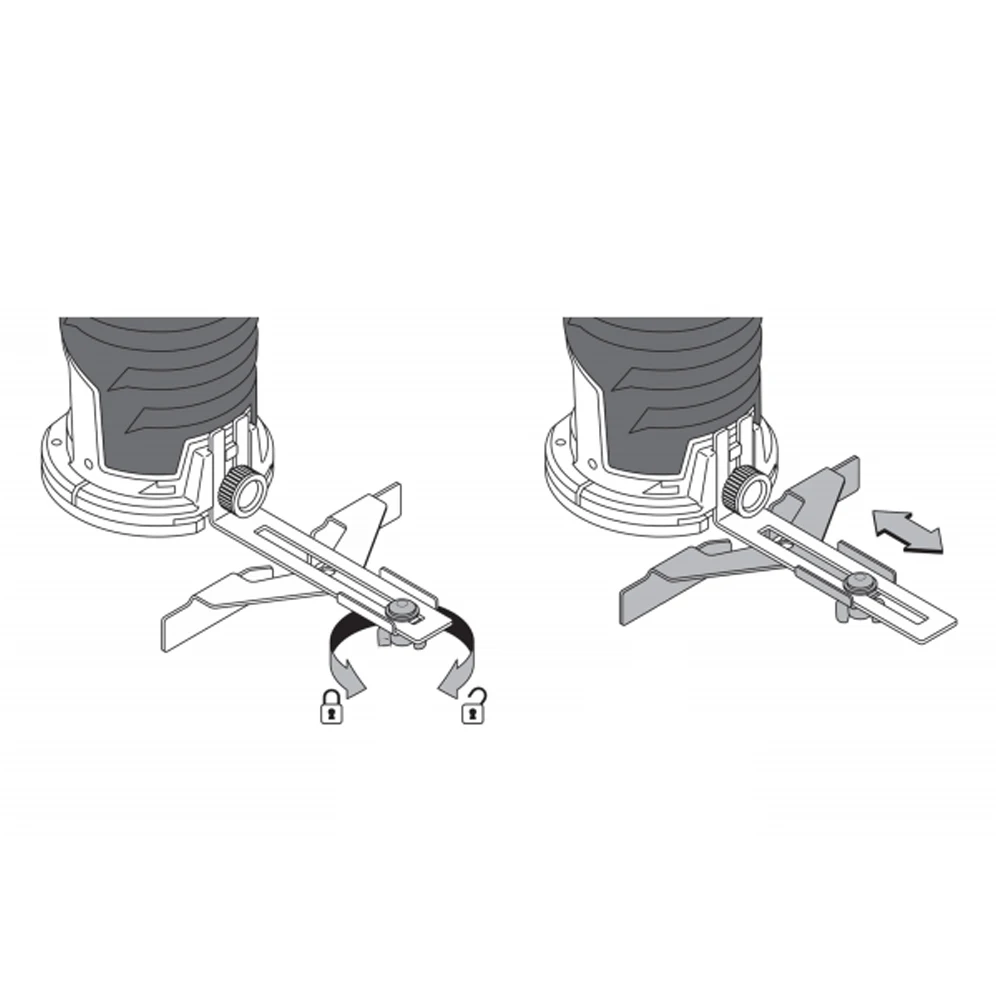 

Edge Guide Trimming Machine Parts Guide Hand Tools 1Pc Or 2Pcs Metal Silver Trimming Workshop Equipment Home Nice