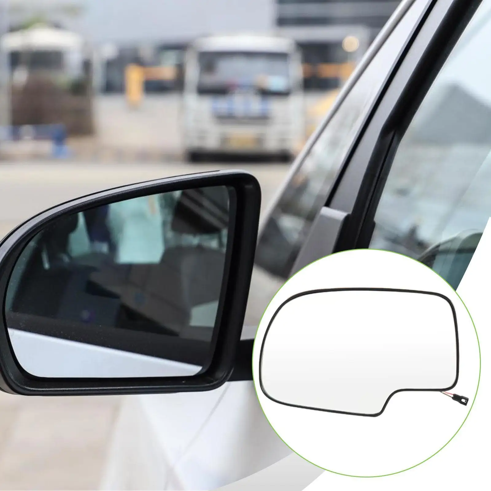 

88944391 Замена стекла зеркала с подогревом со стороны водителя для Yukon 2003-2007, запасные части 10x6,5 дюйма, автомобильный аксессуар