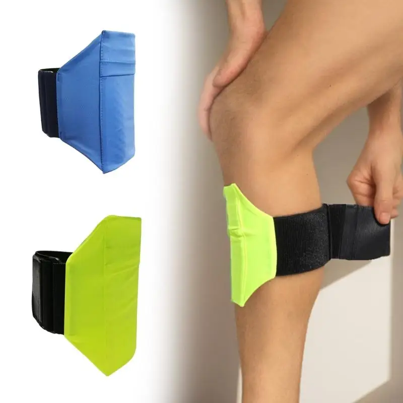 Running Leg Phone Holder for Gym Training and Cycling, Adjustable Calf Wrap Sports Bag with Polyester Body for Small Item 69HD