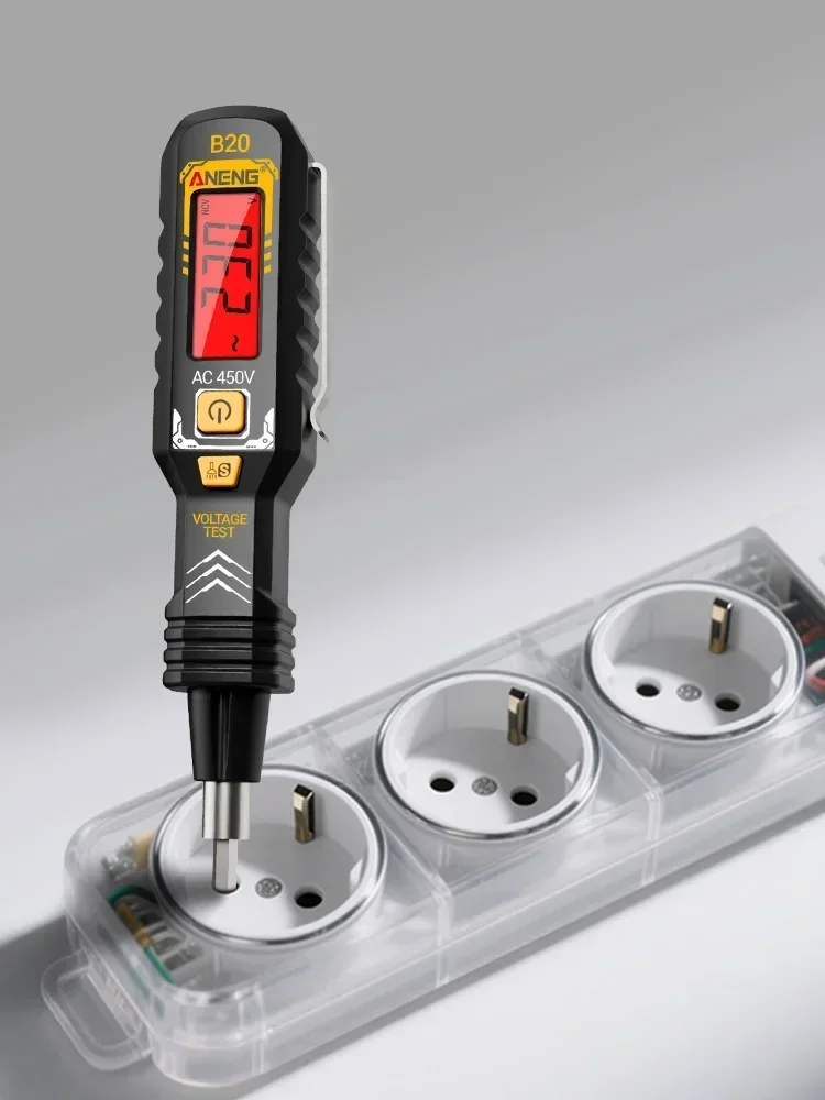 Tweeërlei gebruik Schroevendraaier Voltage Tester Pen ANENG B20 Dubbele Kop Geïsoleerde Ingelaste Kruis Pen Schroevendraaier Reparatie Meter Handgereedschap - afbeelding 2