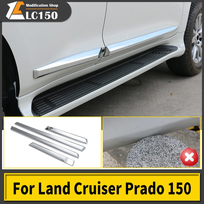 For Toyota Land Cruiser Prado 150 Lc150 Car Door Anti-Collision Body Decorative Modification Accessories 2021-2010 2020 2019