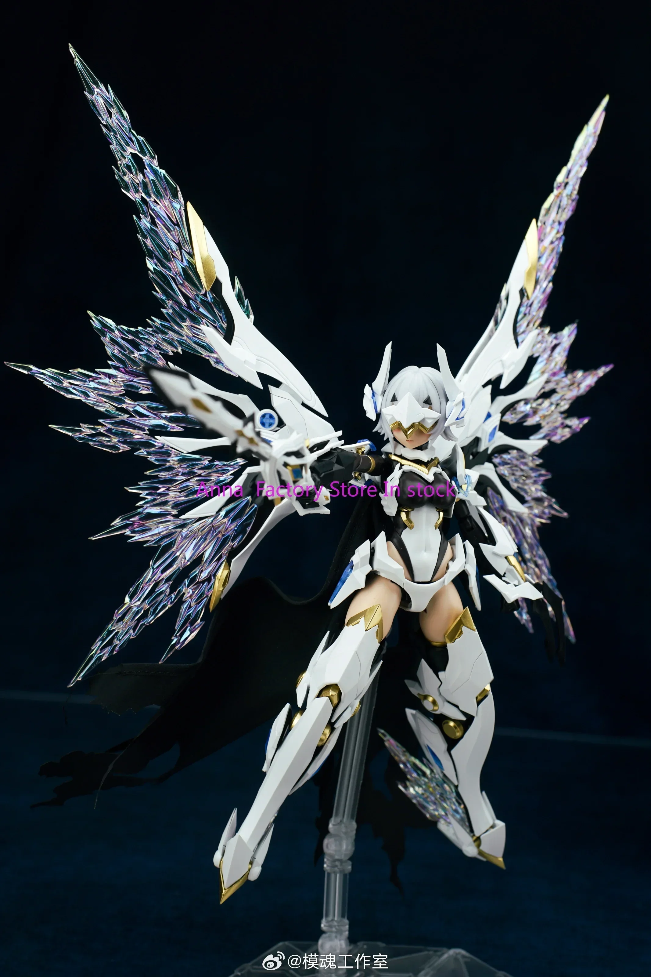 

In Stock Building Core Gold Anime Galahad 1/12 White Dragon Knight Assembled PVC Mobile Suit Girl Action Figure