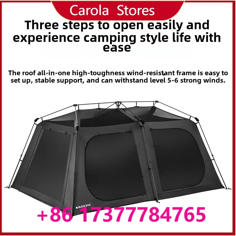 Xingzhu Instant Pop Up Outdoor Camping Tent, PVC Coated Waterproof UV Protection Full Set Tent for Overnight Backpacking