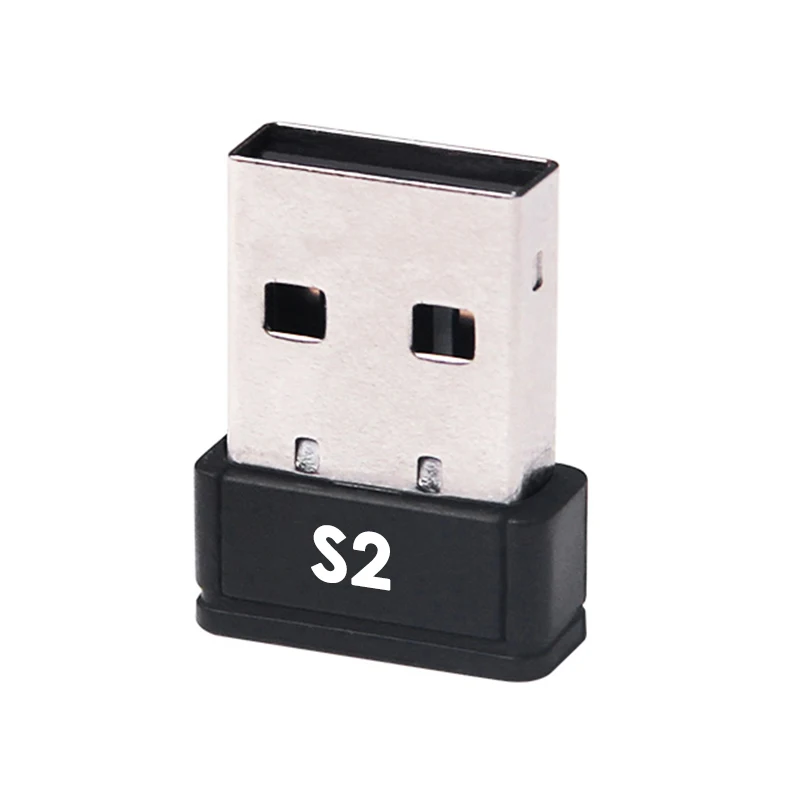 Ampown S2 S6F USB Dongle 2.4G, penerima nirkabel GD10 GD20 USB aksesori penerima latensi rendah koneksi cepat untuk dua pengontrol
