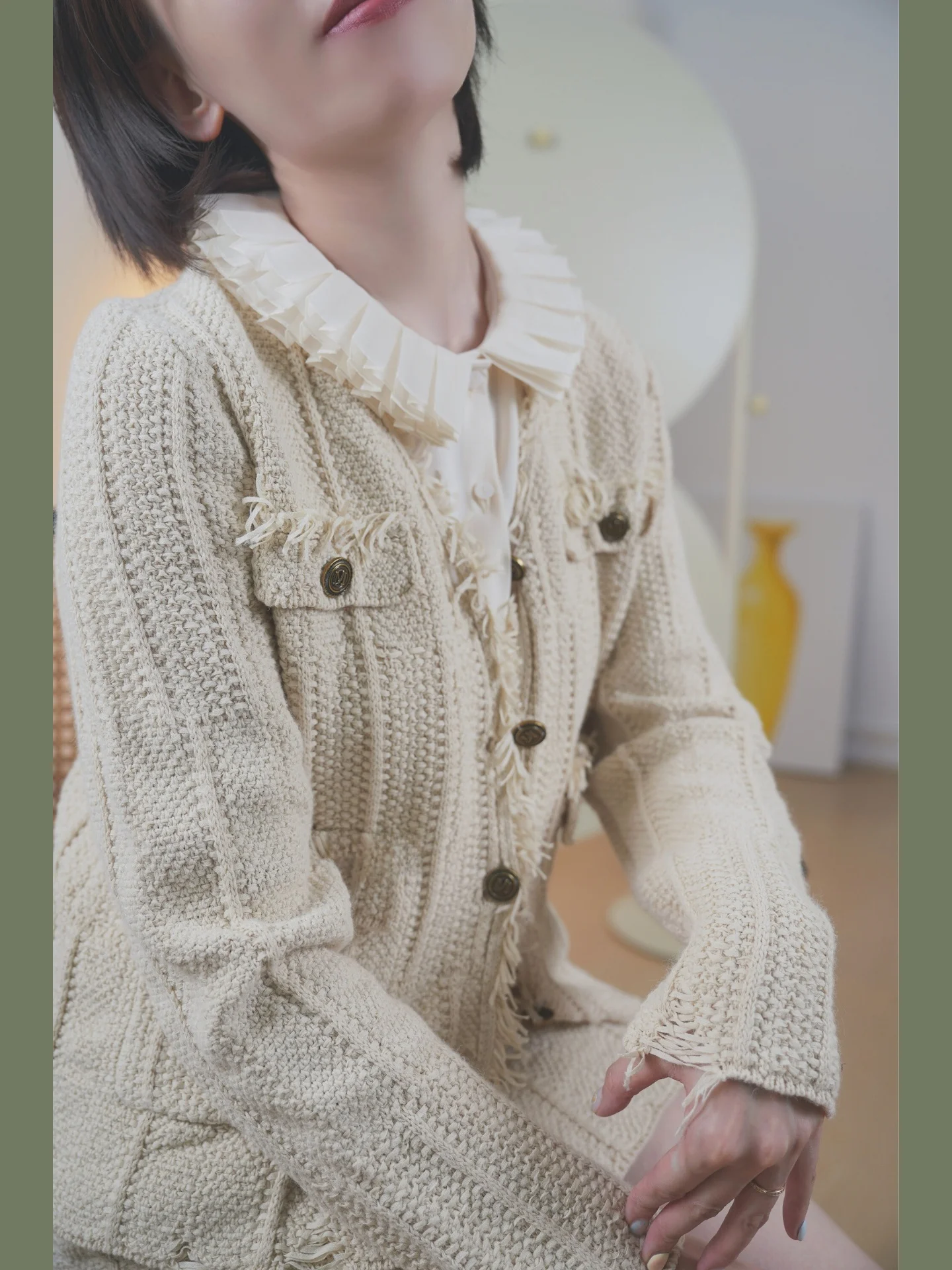 charismatic-lady's-fake-collar-inner-wear-lace-trim-rich-women's-casual-sle-pure-color-irt-for-autumn-season