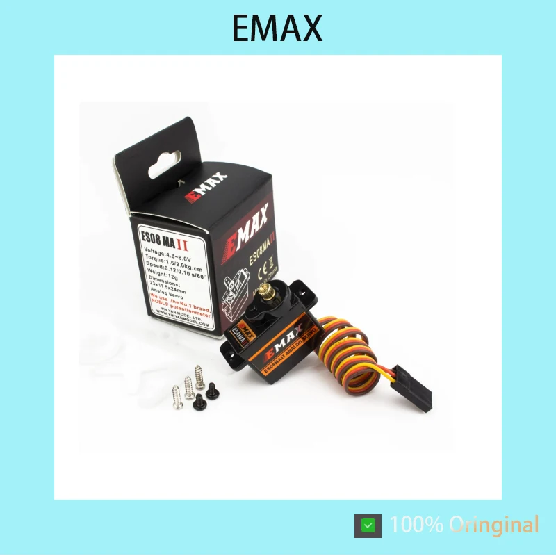 EMAX ES08MA II Fixed-wing RC Servo, 8g(9g) Metal Gear Analog Servo