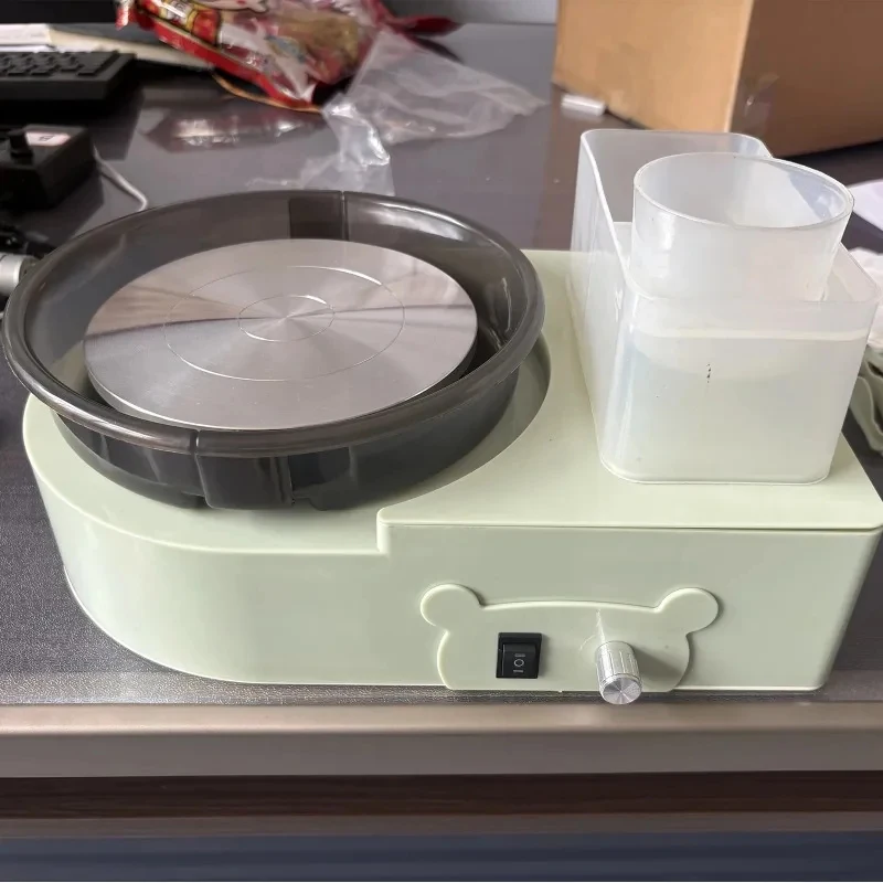 Mini Pottery 30W, 6 Inch Turntable, Forward And Reverse Rotation, Adjustable Speed 15Cm Electric Clay Wheel For DIY