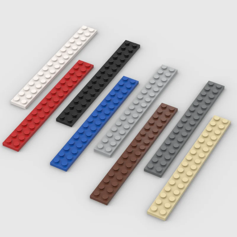 

* Пластина 2x16*10 шт., деталь блока для самостоятельного просвещения, кирпич № 4282, совместима с другими сборными элементами