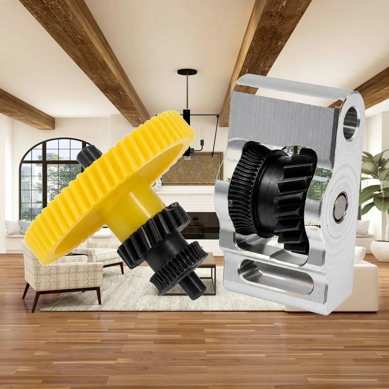 Extruder Gear Kit Hardened Steel Extruder Gear Assembly Set 3D Printer Part Upgrade High Hardness for Makers