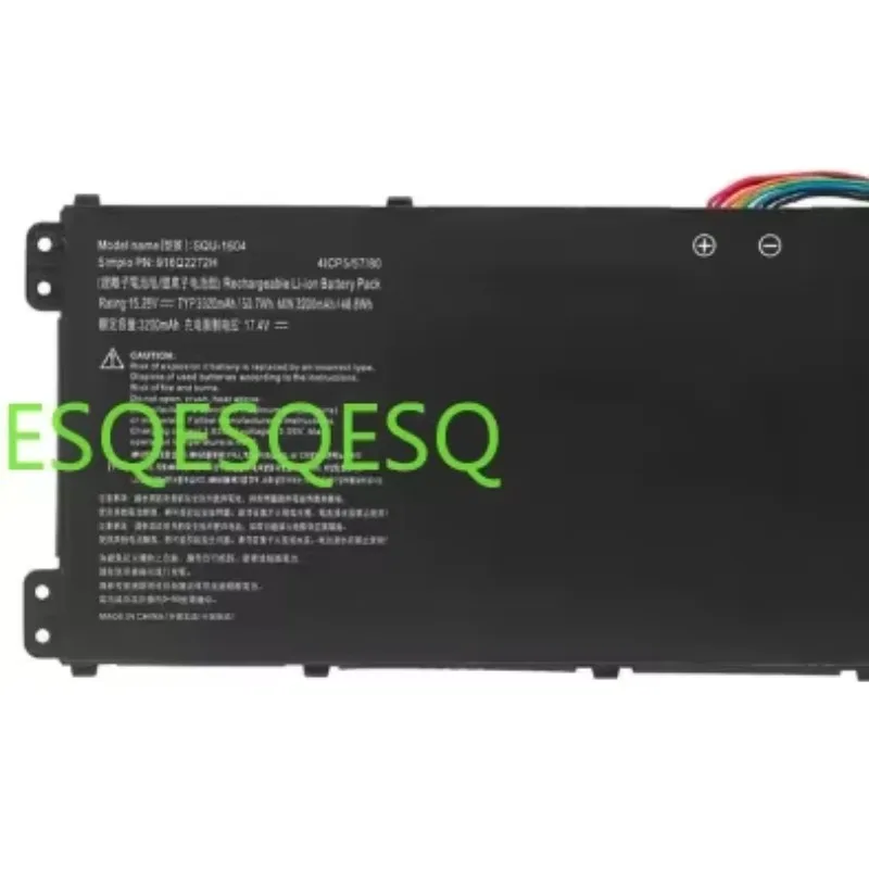 

WYORESY SQU-1602 SQU-1604 Аккумулятор для ноутбука Hasee X5-CP5D1 5E1 5S1 7D1 7S1 916Q2271H QL9S06 для LG E526 E527 15U480/470 15UD470