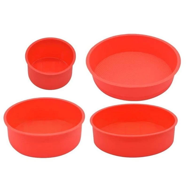 M12K-Silicone Cake Baking Mold Set Non-Stick Silicone Cake Tray Multi-Size Silicone Cake Mold Kit