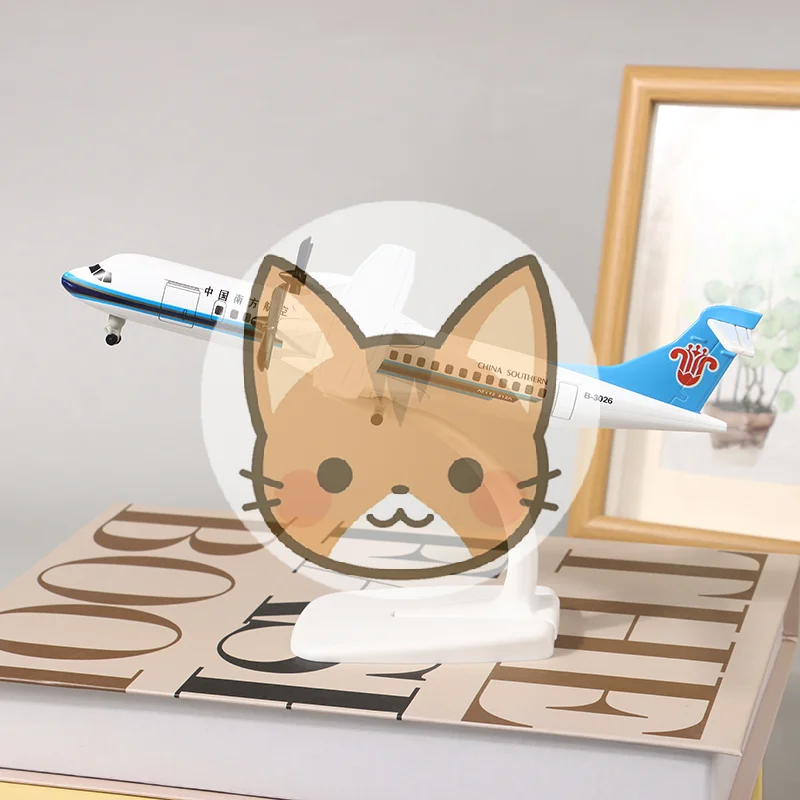 

20cm 1:200 Scale Diecast Metal Planes Southern Airlines ATR Airlines With Landing Gear Plane Model Alloy Airplane Aircraft Model