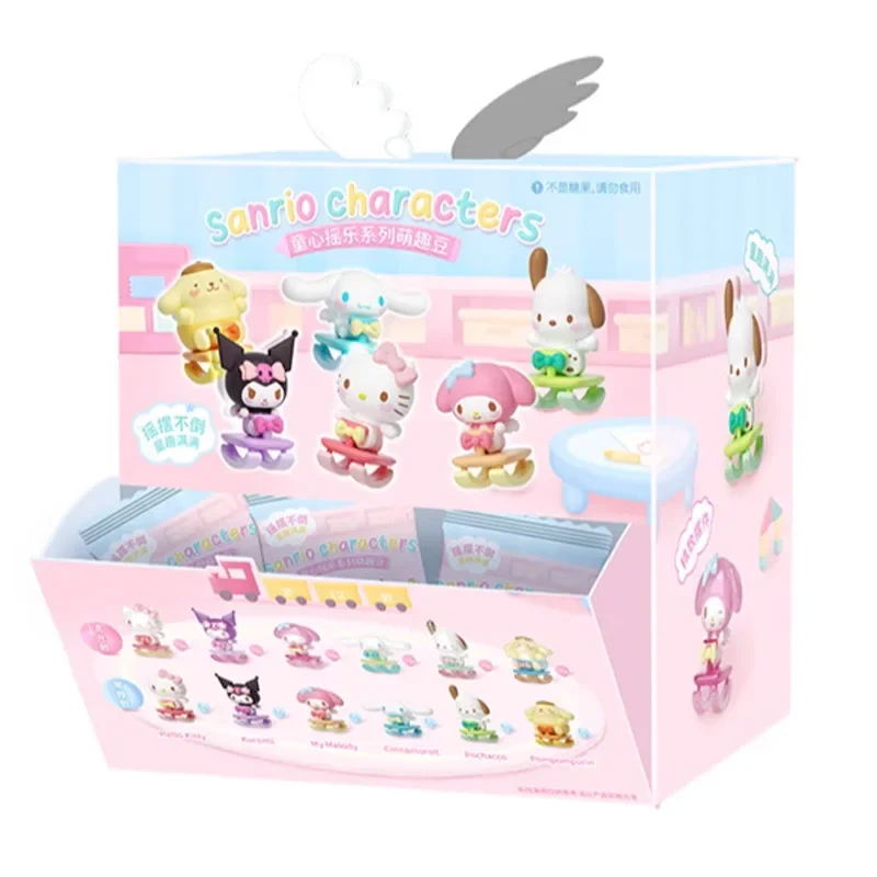 

Персонажи Sanrio Mymelody Kuromi Hellokitty Pochacco, детская серия-качалка, слепая коробка, коллекционные настольные украшения, модель, подарки