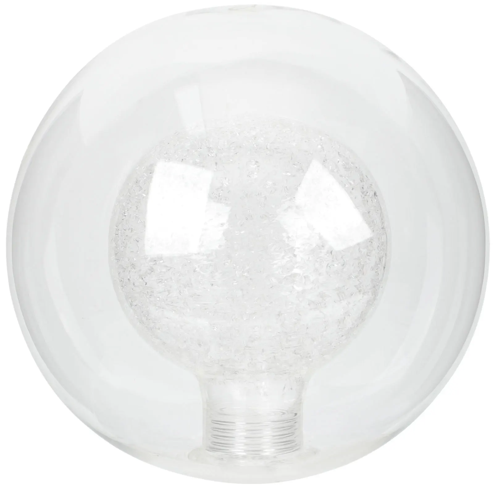 

Стеклянный абажур 100 мм, прозрачный двухслойный глобус, замена абажура для потолочного вентилятора, подвесной светильник, стеклянный абажур