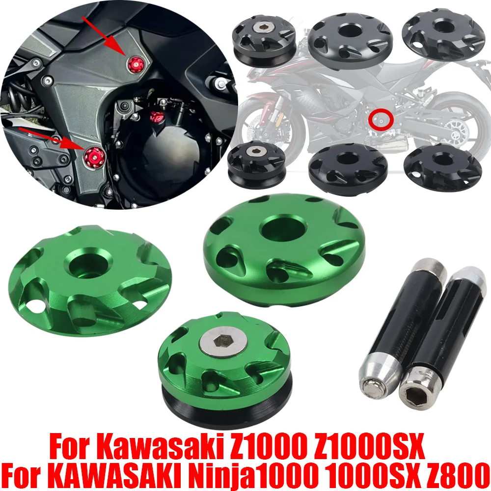 

For Kawasaki Z1000 Z1000SX Z 1000 SX Ninja 1000 SX 1000SX Z800 Accessories Frame Hole Cover Plugs Screw Caps Decorative Cover