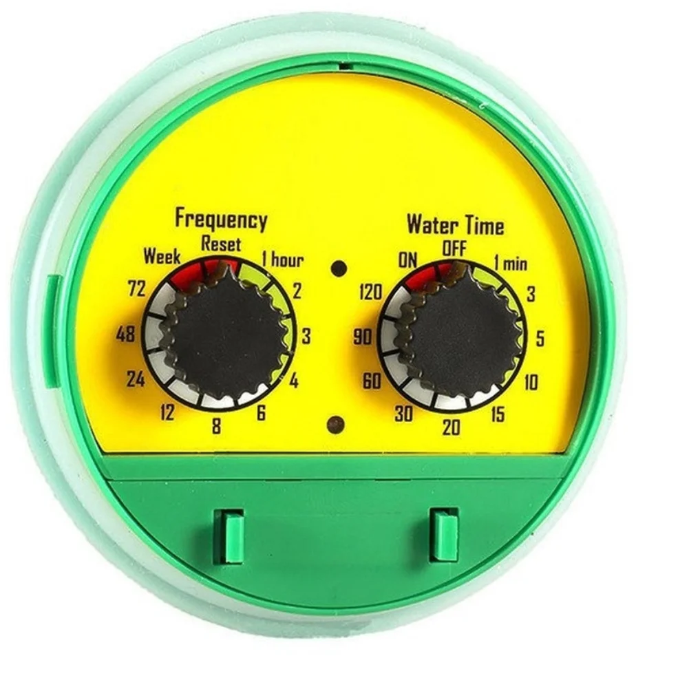 Automatic Irrigation Timer with Dual Knob Adjustment Copper Head Controller for Drip and Sprinkler Applications