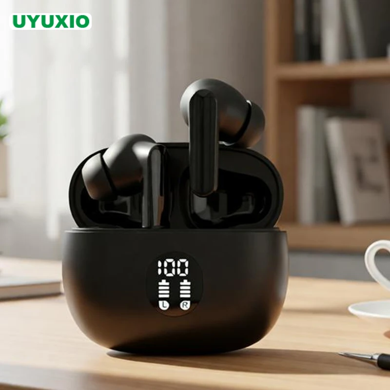 

UYUXIO TWS Беспроводные наушники-вкладыши с искусственным интеллектом для перевода языка и 144 языками наушников с переводкой в реальном времени для бизнеса