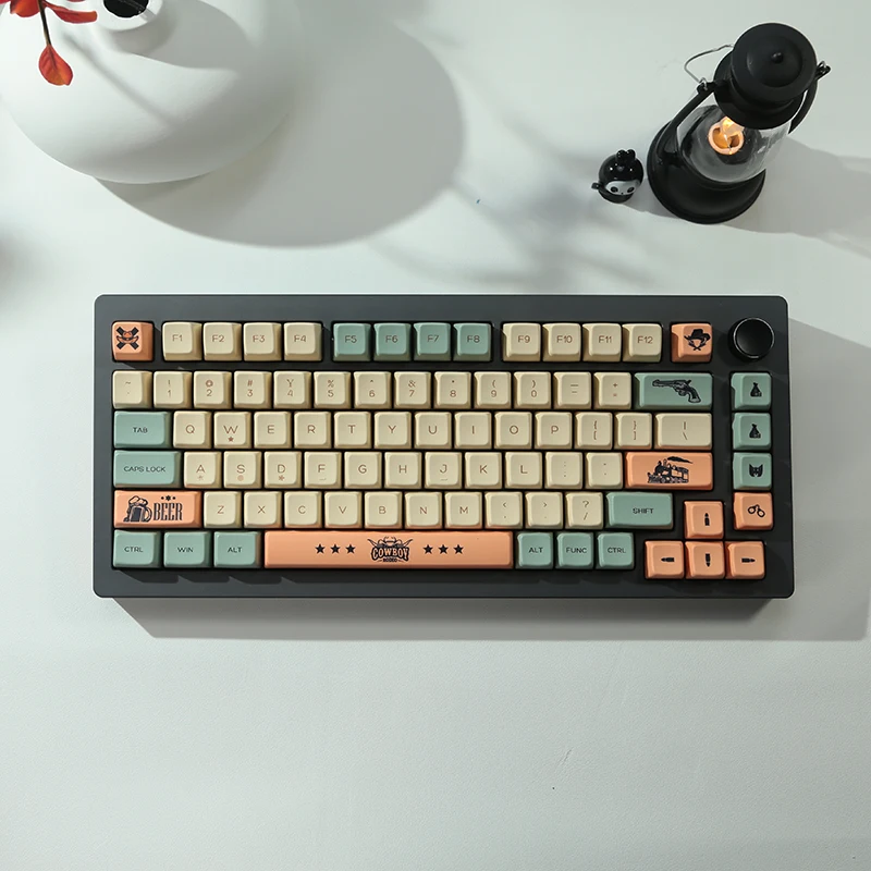 Ensemble de touches de clavier à sublimation PBT, accessoires de clavier mécanique, profil SDA personnalisé, thème de document rétro