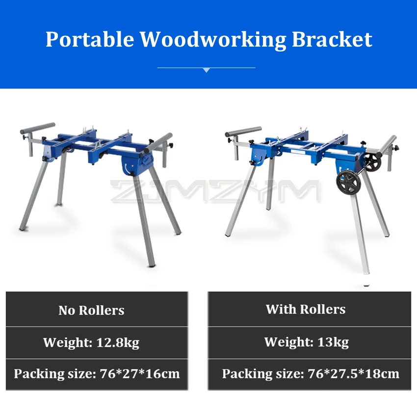 Portable Aluminum Machine Miter Saw Cutting Machine Bracket Multifunctional Workbench Woodworking Table Mobile Bracket