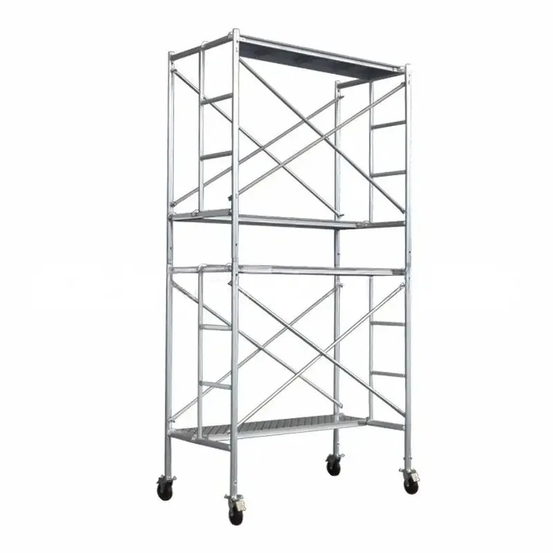 Modern Industry Galvanized H Frame Steel Scaffolding /cross Brace Construction with Load Bearing Ladder Scaffold